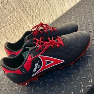 adidas Black and Red Brasil Athletic Shoes